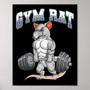 Gym Rat Fitness Bodybuilding Poster