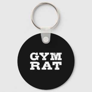 Gym Rat Funny Bodybuilding Workout 1  Key Ring