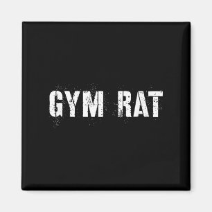 Gym Rat Gifts Men Essential Clothes Hustle Fitness Magnet