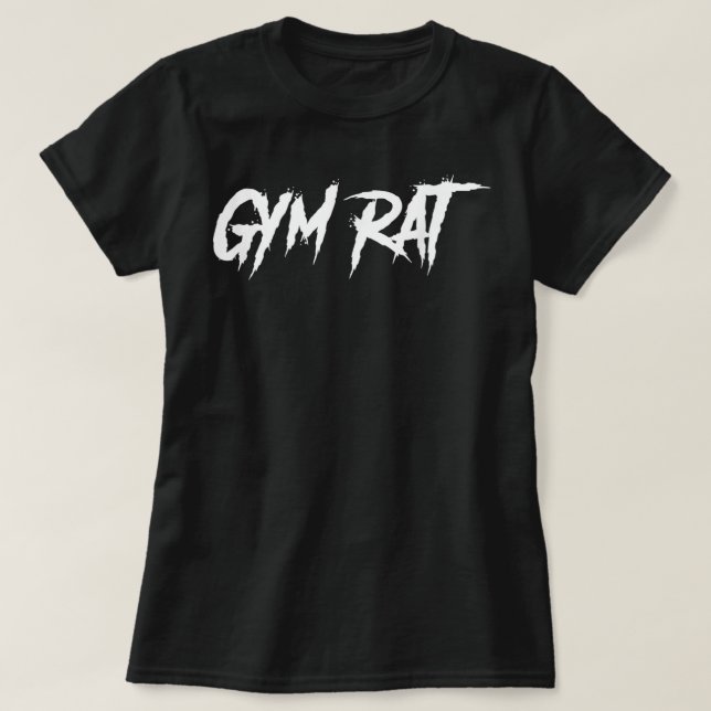Gym Rat Gifts Men Essential Clothes Hustle Fitness T-Shirt (Design Front)