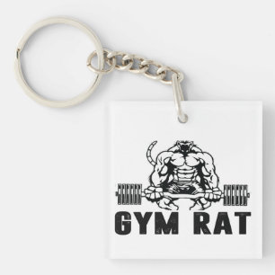 Gym Rat Key Ring