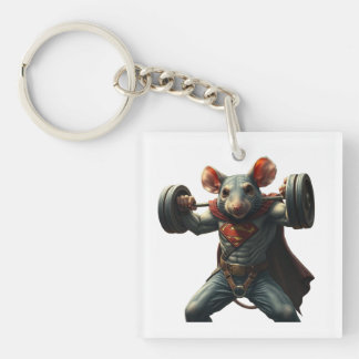 Gym Rat Key Ring
