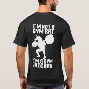 Gym Rat vs Gym Unicorn - Funny Workout Inspiration T-Shirt