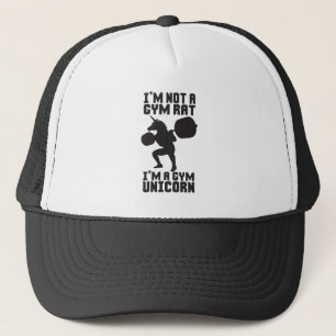 Gym Rat vs Gym Unicorn - Funny Workout Inspiration Trucker Hat