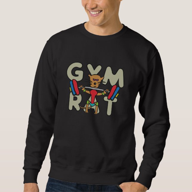 Gym Rat Weightlifting Sweatshirt (Front)