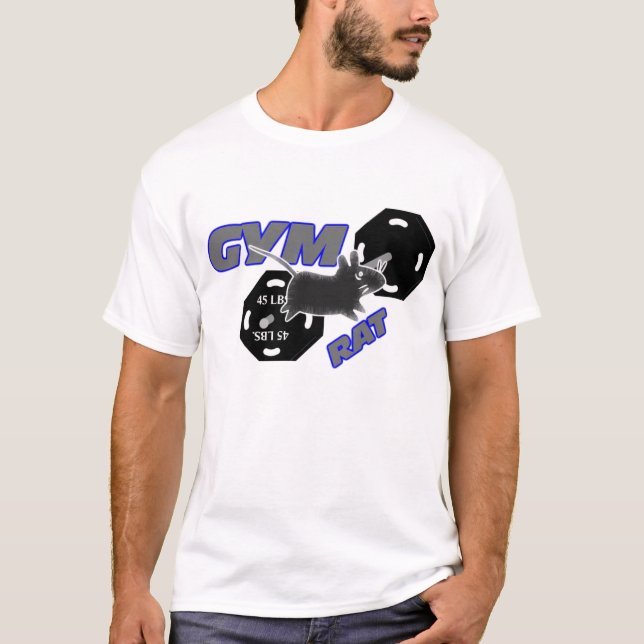 Gym Rat Weightlifting T-Shirt (Front)