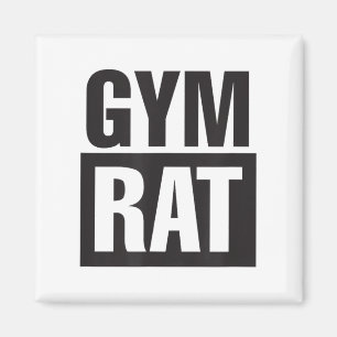 Gym Rat - Workout - Hustle - Fitness - Motivation  Magnet