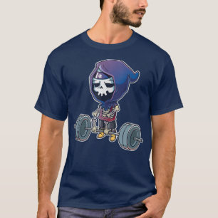 Gym Reaper Grim Reaper Deadlifts Workout Halloween T-Shirt