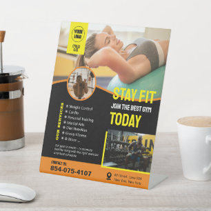 Gym Services Pedestal Sign