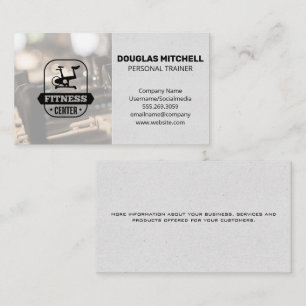 Gym Spin Bike Logo Business Card