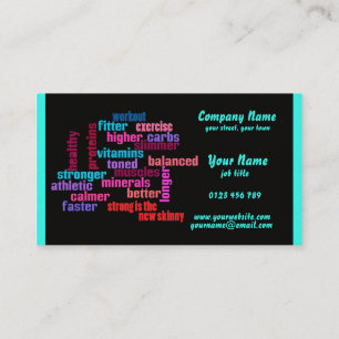 gym, sports club or trainer business card 2