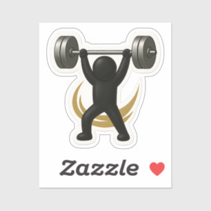 Gym Sticker – Weightlifter Design