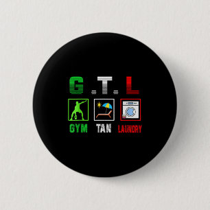 Gym Tan Laundry Gtl New Jersey Garden Nj Shore Ita 6 Cm Round Badge