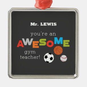 Gym Teacher Appreciation Day Balls, Awesome Metal Tree Decoration