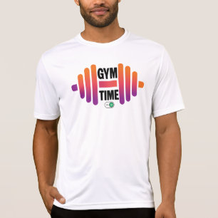 Gym Time Motivational Workout T-Shirt for Men