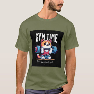 "Gym Time: Sweat, Smile, Repeat T-Shirt" T-Shirt