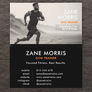 Gym Trainer Business Card