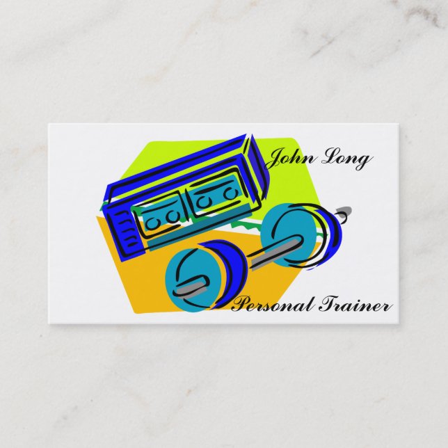 Gym Training business card (Front)