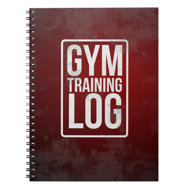 Gym Training Log Spiral Notebook (Front)