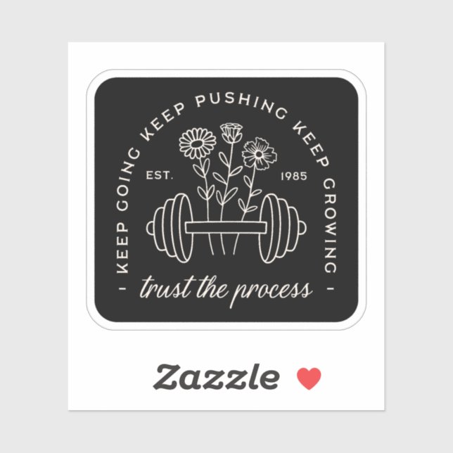 Gym trust the process keep going black (Sheet)