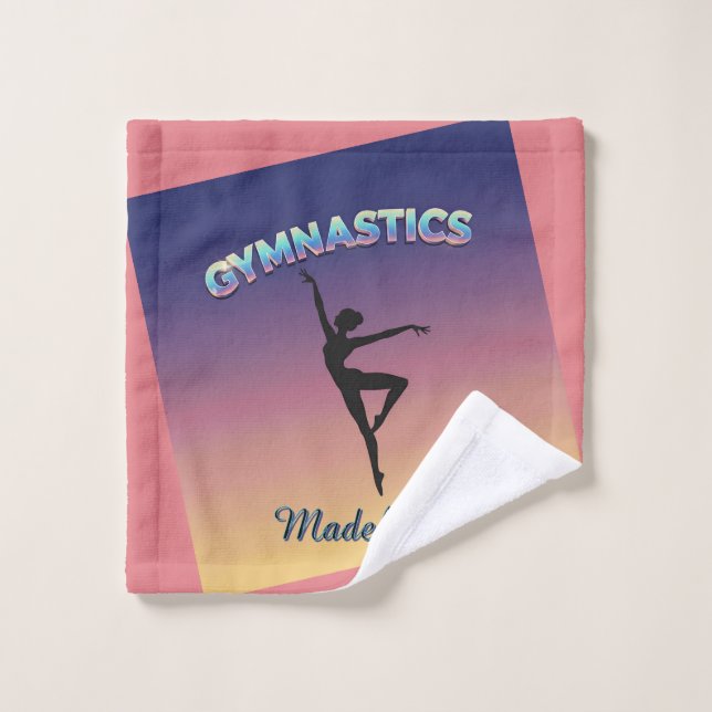 Gym Twist Holographic Gymnastics Sunset Custom Wash Cloth (Wash Cloth)