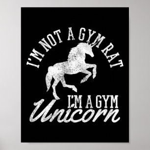 Gym Unicorn - Funny Fitness Sports Bodybuilding Gi Poster