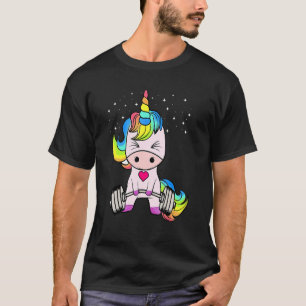 Gym Unicorn Workout Deadlifting Weight lifting T-Shirt