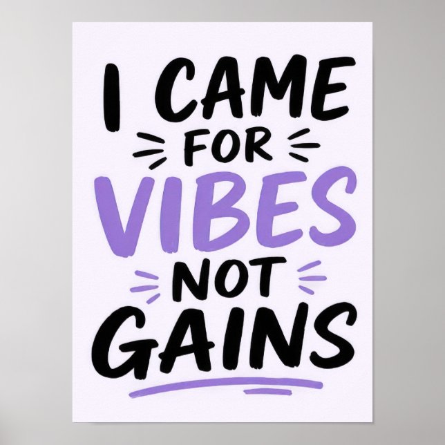 Gym Vibes Poster (Front)