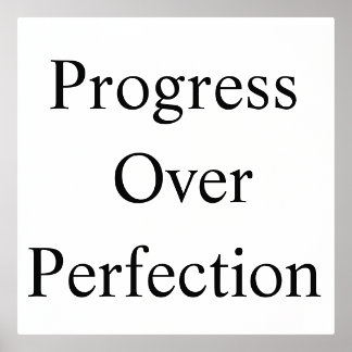 Gym Wall Art – Progress Over Perfection Workout 