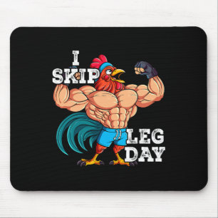 Gym Weight Training I Skip Leg Day 5 Mouse Pad