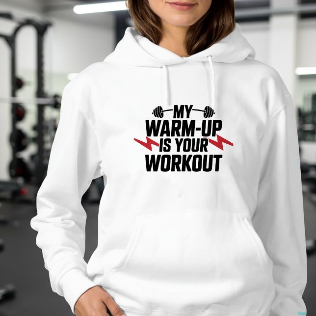 Gym Weightlifting Sarcastic Motivational Workout Hoodie (Creator Uploaded)