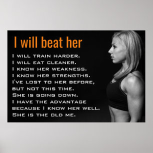 Gym Woman Muscles Girl Workout Motivation Poster