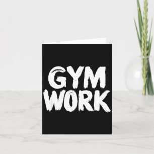 Gym Work Bodybuilding Fitness Workout  Card