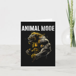 Gym Workout Bodybuilding Monster  Card