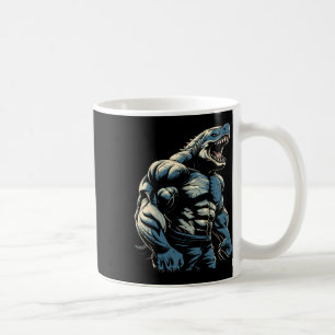 Gym Workout Bodybuilding Shark Coffee Mug