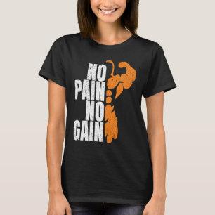 Gym Workout Bodybuilding Tees  No Pain No Gain