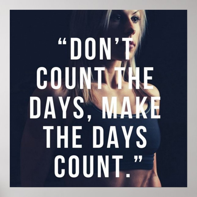 Gym Workout Motivational Poster (Front)