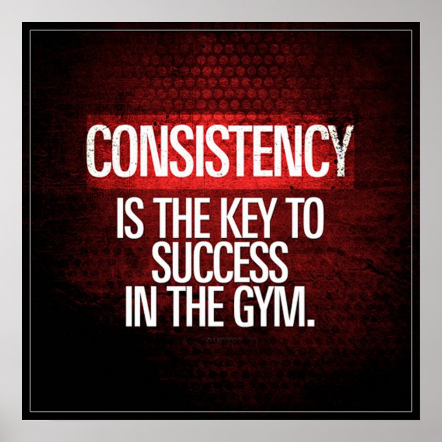 Gym Workout Motivational Poster (Front)