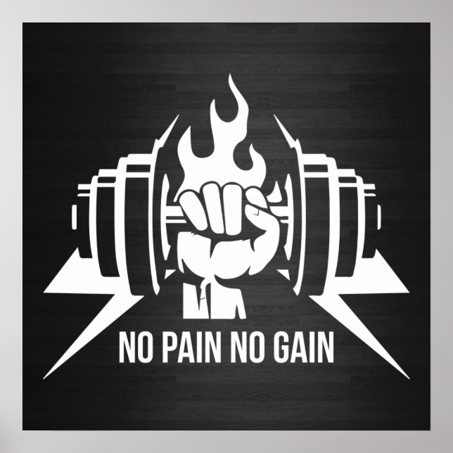 Gym Workout Motivational Poster (Front)