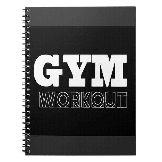 Gym Workout Pump Cover Fitness Notebook (Front)