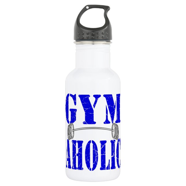 Gymaholic Barbell 532 Ml Water Bottle (Front)