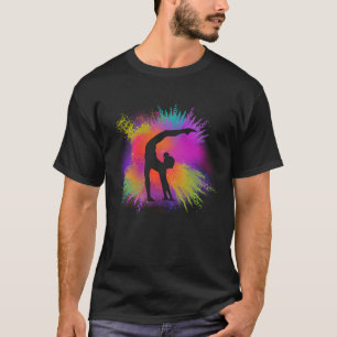 Gymnas Colourful Gymnastic Handstand Women Girls T-Shirt