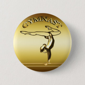 GYMNAST 6 CM ROUND BADGE