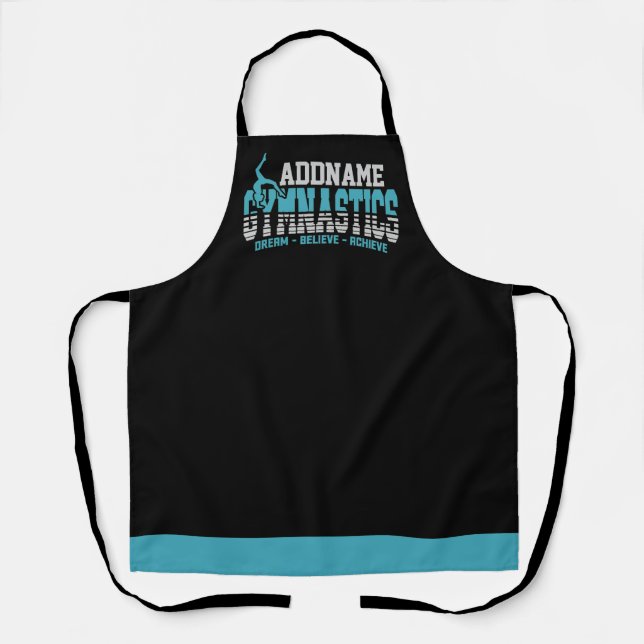 Gymnast ADD NAME Gymnastics Team Backbend Kickover Apron (Front)