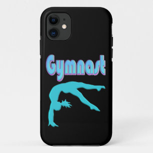 Gymnast Back Handspring Step Out Teal Case-Mate iPhone Case