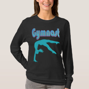 Gymnast Back Handspring Step Out Teal T-Shirt