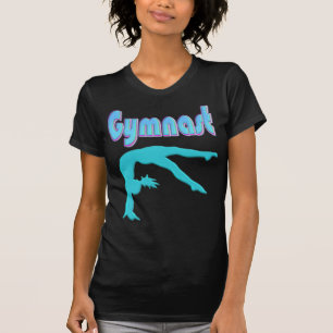Gymnast Back Handspring Step Out Teal T-Shirt