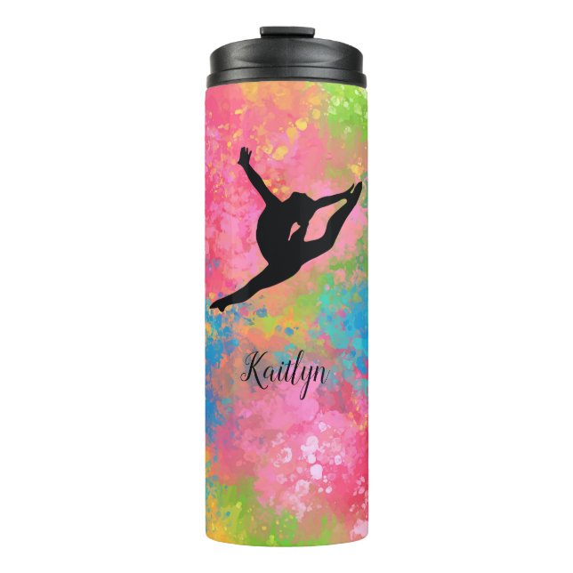 Gymnast Carnival Paint Splash Thermal Tumbler (Front)