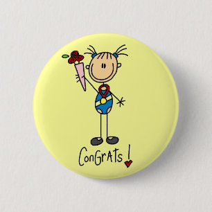 Gymnast Champion 6 Cm Round Badge