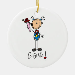 Gymnast Champion Ceramic Tree Decoration
